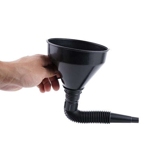 Flex Oil Funnel - Funnels for Automotive Use Plastic Funnel with Flexible Hose, Handle and Filter for Oil Change,Transmission, Engine Oil, Fluids,...