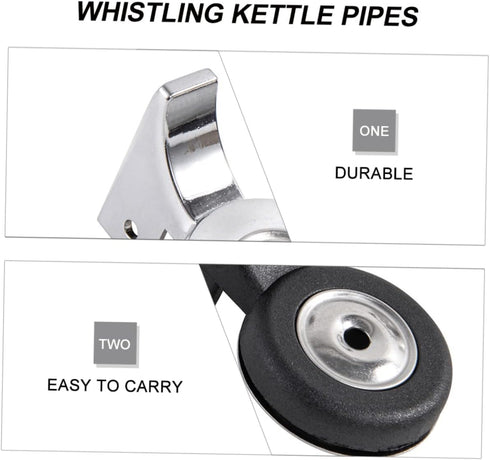 2pcs Ming Sound Spout Lifeguard Whistle Stainless Steel Whistling Kettle Coffee Accesories Stainless Steel Water Jug Boiled Kettle Spout Replaceme...