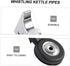 2pcs Ming Sound Spout Lifeguard Whistle Stainless Steel Whistling Kettle Coffee Accesories Stainless Steel Water Jug Boiled Kettle Spout Replaceme...