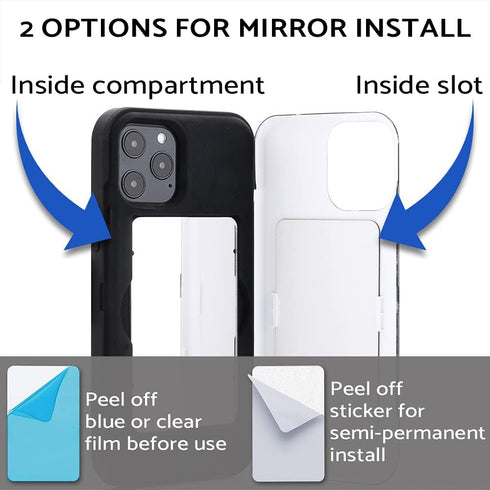 TORU CX PRO for iPhone 12 Pro Max Case Wallet | Protective Shockproof Heavy Duty Cover with Hidden Card Holder & Card Slot | Mirror & Wrist Strap ...