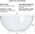 US Acrylic Vista Clear Plastic Salad and Serving 10-inch Bowls | set of 3 | Reusable, BPA-free, Made in the USA | 135 oz. capacity...