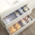 3 Set Underwear Organizer, Foldable Bra Underwear Drawer Organizer Divider Bins for Underwear, Socks, Ties, Bras, Underwear Storage Compartment Bo...
