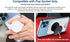 AUROX Magnetic Wallet Compatible with Magsafe Wallet for iPhone 15/14/13/12 Series Magnetic Card Wallet Holder Compatible with PopSocket Phone Gri...