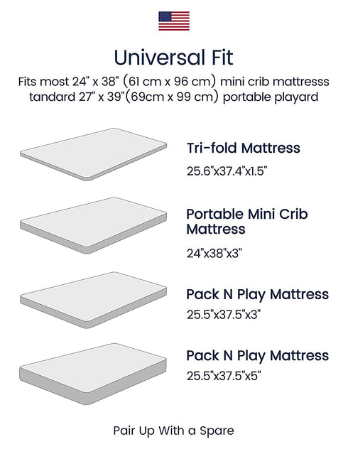 TotAha Space Mini Crib Sheets Fitted, Star & Moon Pack N Play Sheets, Super Stretchy Jersey Knit Playard Sheets, Compatible with Graco Pack N Play...
