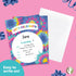 Desert Cactus Tie Dye Happy Birthday Invitations Style 2 Invite Cards (10 Count) With Envelopes Boys Girls Kids Party (10ct)...
