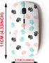 2.4G Wireless Mouse with Cute Pattern Design for All Laptops and Desktops with Nano Receiver - Doodle Dog paw...