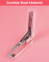 Clear Acrylic Stapler, Desktop Stapler, Office Stapler, Elegant Modern Desk Accessory for The Desk at Home, Office, or School?Pink?...