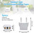 4Pcs European Travel Plug Adapter,Us to Europe Plug Adapter,Easy to Use Fireproof Safe Europe Travel Adapter,Us to EU Plug Adapter for Italy,Franc...