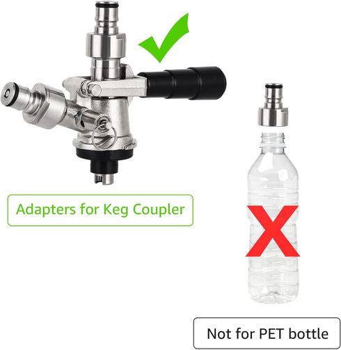 FERRODAY Ball Lock Keg Coupler Adapters for Sankey to Ball Lock Quick Disconnect Conversion Kit Fits A D S G Type Keg Coupler FPT 5/8 Thread Stain...