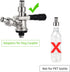 FERRODAY Ball Lock Keg Coupler Adapters for Sankey to Ball Lock Quick Disconnect Conversion Kit Fits A D S G Type Keg Coupler FPT 5/8 Thread Stain...
