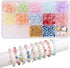 New Glass Beads Bracelet Making Kit Women Adult?Two-Color Transparent Gradient Glass BeadsJewelry Making Kit Gift...