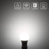 Lepro Dimmable LED Light Bulbs 60 Watt Equivalent, 9.5W 800LM Daylight White 5000K, A19 E26 Standard Medium Base, UL FCC Listed, 15000 Hour Lifeti...
