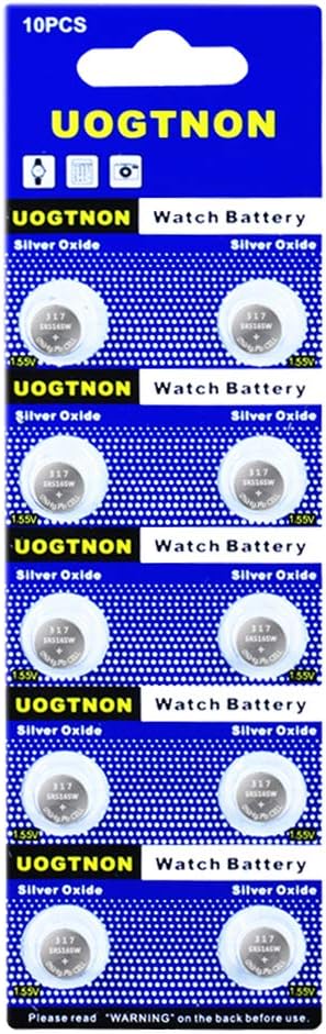 317 SR516SW Watch Battery 1.5V Button Cell (10-Pack)...