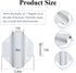 2 Pack Side Mount Flag Pole Holder, Flag Bracket, Allows The display of 1" flagpoles on to The sides of doorways, White Powder Coated Steel, Side ...