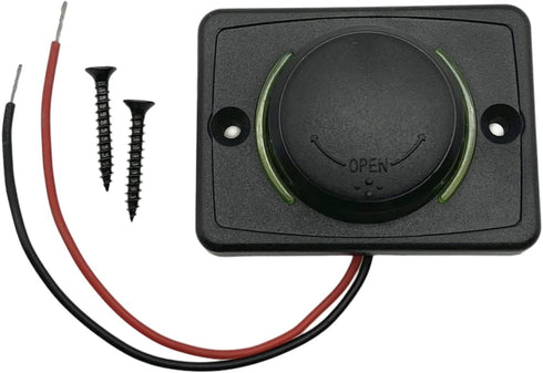 Car 12V RV USB Charger, Quick Charger 3.0 Wall Mount USB Charging Station with Green Indicator Light and Cap for Car Camper Boat Marine (Black A74...