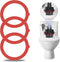 Flush Valve Seal for Kohler, Canister Flush Valve Toilet Tank Gasket Replacement Parts Compatible Kohler K-GP1059291 K-4436, Upgraded Silicone Mat...