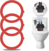 Flush Valve Seal for Kohler, Canister Flush Valve Toilet Tank Gasket Replacement Parts Compatible Kohler K-GP1059291 K-4436, Upgraded Silicone Mat...