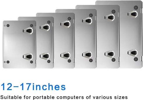 Laptop Stand Portable, Zinc Alloy Laptop Mini Stand, Laptop Riser Invisible, Ergonomic Laptop Stand Cooling Suitable for 12-20 Inches Laptop (Pair...