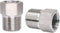 stainless steel reducer Hex bushing, 3/8 male to 1/4 female NPT thread reducing adapter for water line gas oil air hose fuel hydraulic pipe fittin...