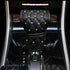 Uphily Black Leather Automotive Gear Shift Knob Cover - Car Interior Accessories Gear Shifter Cover with Bling Diamond Crystal Rhinestones for Wom...