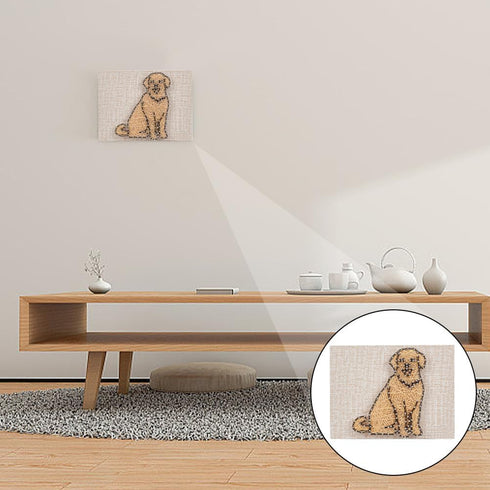 WEBEEDY DIY Dog String Art Kit for Adults Beginners 3D Cute Animal String Art Crafts Kit,Arts Crafts Kit with Instruction and All Supplies,Home Wa...