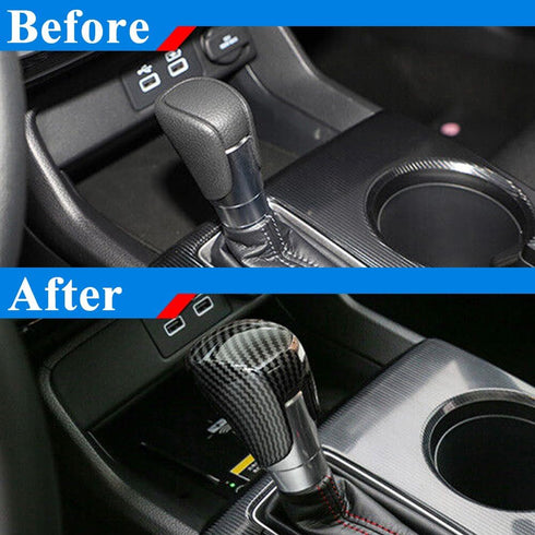 Gear Shift Knob Cover Compatible with 2022-2024 Honda Civic 11th Gen Interior Trim...