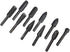 10pc 1/8''(3mm) Shank Carbon Steel Rotary Burr Rasp Set Wood Carving File Rasp Drill Bits for DIY Woodworking Wood Carving Polishing Grinding Engr...