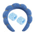 Women's Makeup Headband with 2 Wash Wristbands- Soft, Non-Slip SPA and Wash Headband for Daily Beauty Routine, Perfect for Face Washing, Skincare,...