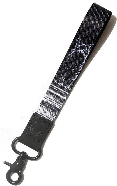 Halloween Gifts Bats Print key lanyard, wristlet strap for key, hand wrist lanyard keychain, short key lanyard...