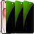 3 PCS Anti-Blue Privacy Tempered Glass for iPhone 15 Plus Anti-Spy Screen Protector Anti-Peeping Film 9H Hardness Anti-scratch 6.7 inch (Green)......