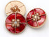 5 Pcs Decorative Buttons for Clothing Fashion Pearl Buttons Sewing Accessories(Red,25mm)...