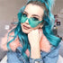 ADE WU Cute Heart Sunglasses for Women Men Trendy Fun Colorful Rave Party Sun Glasses...