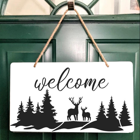 Mountain Stencils for Painting Forest Tree Stencil Animal Wood Burning Stencils and Patterns Reusable Drawing Templates for Fabric Furniture Wall ...