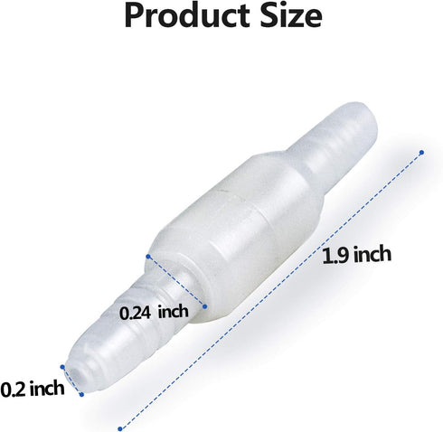5Packs Oxygen Tubing Swivel Connector for Oxygen Tubing, Swivel Oxygen Tubing Connector, Avoid Tangling of Tube...