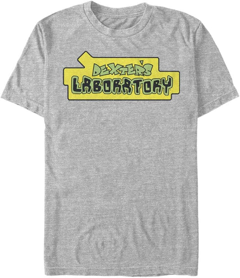 Dexter's Laboratory Men's Big & Tall Logo, Athletic Heather, 4X-Large...