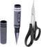 Hobbypark 0-14mm Hole Puncher Reamer w/Sleeve and Curved Scissors Set Universal Tool for RC Car Body Shell Lexan Plastic (with Black Reamer)...