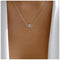 Bohemia Cz Evil Eye Necklace Crystal Eye Pendant Necklace Pave Evil Eye Choker Necklace Silver Lucky Eye Halo Necklace Jewelry for Women and Girls...