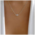 Bohemia Cz Evil Eye Necklace Crystal Eye Pendant Necklace Pave Evil Eye Choker Necklace Silver Lucky Eye Halo Necklace Jewelry for Women and Girls...