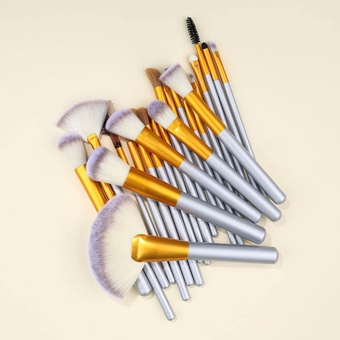 Make up Brushes, VANDER 24pcs Premium Cosmetic Makeup Brush Set for Foundation Blending Blush Concealer Eye Shadow, Cruelty-Free Synthetic Fiber B...