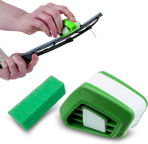 Pack-1 Car Wiper Repairer, ABS Wiper Cleaning Tool, Universal Multi-function Repair Accessories, for Most Cars, Trucks and Vans (Green & White)...