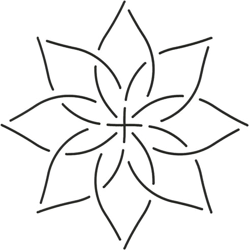 Quilting Creations Continuous Floral Border Quilt Stencil, 6"...