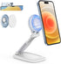 SODI Magnetic Phone Stand for Desk, Foldable Phone Stand Compatible with Mag-Safe iPhone Webcam Mount, Adjustable Phone Holder Portable Compatible...