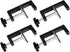 4 Pcs Patio Furniture Clips, Sectional Connector, Adjustable Outdoor Funiture Clamps, Patio Wicker Furniture Fasteners Clips, Black...