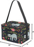 Naanle Cute Sloth on Tree Insulated Canvas Zipper Lunch Bag Cooler Tote Bag for Adult Teens Girls Boys Men Women, Animal Sloth Long Strap Lunch Bo...