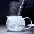Hofu Small Clear High Borosilicate Glass Tea Pot with Removable 304 Stainless Steel Infuser, Heat Resistant Loose Leaf Teapot,Stovetop Safe, 660 m...