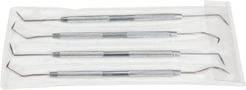Performance Tool W80749 4-Piece Precision Pick & Hook Set with Stainless Steel Tips - Ideal for Jewelers, Mechanics, Fishermen, Gun Repairs, and M...