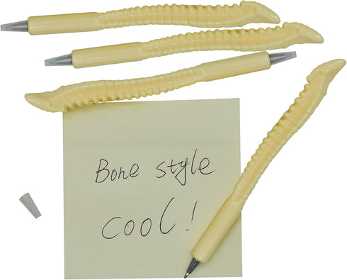 10PCS Novelty Bone Pens Spine Shape Ballpoint Pen Black Ink Pens for Doctor Nurses Present Party Favor Halloween...