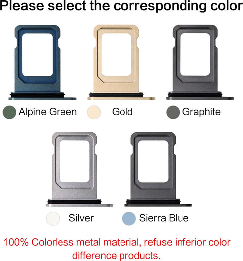 ASDAWN Replacement for iPhone 13 Pro Max SIM Card Slot Tray Holder Compatible with iPhone 13 Pro SIM Card Tray Slot Waterproof Rubber Ring and SIM...