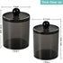 SheeChung 6 Pack Qtip Dispenser Apothecary Jars Bathroom with Labels - Qtip Holder Storage Canister Clear Plastic Acrylic Jar for Cotton Ball, Pad...