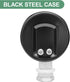 MEASUREMAN Black Steel Pressure Cooker Gauge, Pressure Canner Gauge, Steam Pressure Gauge, 2" Dial, Lower Mount, Including Hexagon Gasket and Nut...